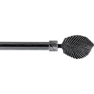 luance kit ext 210-380 cm d19 embout exotica noir/argent - luance