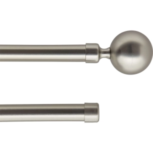 luance kit ext 120-210 cm d19 argent double barres embout paloma - luance