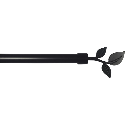 luance kit ext 120-210 cm d19 embout feuille noir mat - luance