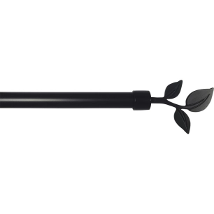 luance kit ext 120-210 cm d19 embout feuille noir mat - luance