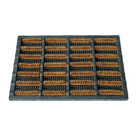 tapis bi-matière 20mm coco 100% naturel 40x60cm - intex-dehee