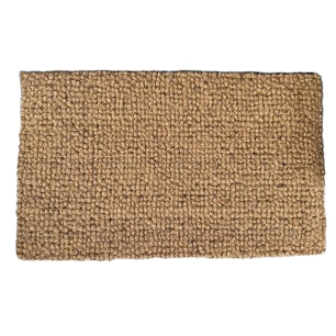 tapis coco boucle 25mm 100% naturel semelle latex 45x75cm - intex-dehee