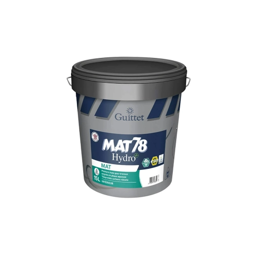 peinture guittet mat 78 hydroplus bc blanc 15l - guittet