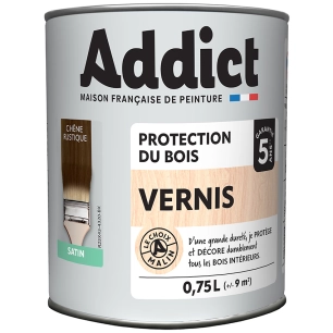 vernos addict bois satin chêne rustique 750ml - addict