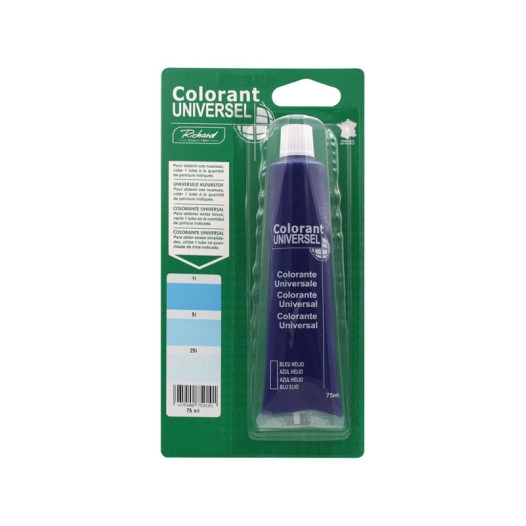 colorant richard universel 75ml 4559 bleu hélio - richard