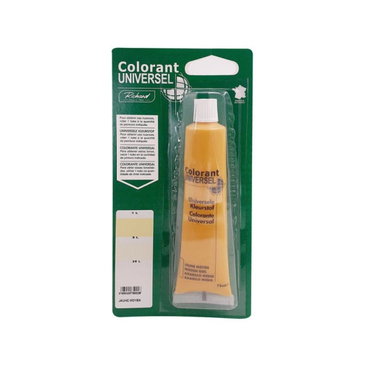 colorant richard universel 75ml 4551 jaune moyen - richard