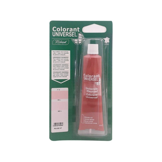 colorant richard universel 75ml 4555 rouge vif - richard