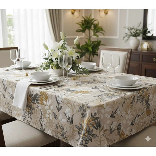 toile cirée déco access deco paloma beige rl de 140cmx20m - access deco
