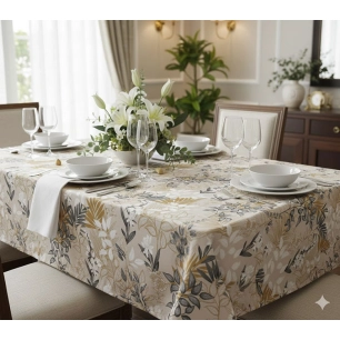 toile cirée déco access deco paloma beige rl de 140cmx20m - access deco