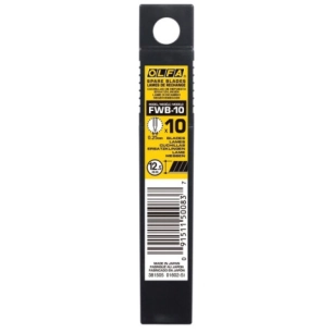 lop lames noires fwb cutter 12mm conditionnement étui 10 lames - outil parfait