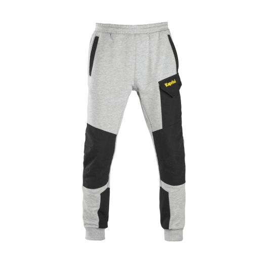 pantalon kapriol jogging slick gris clair melange xl - kapriol