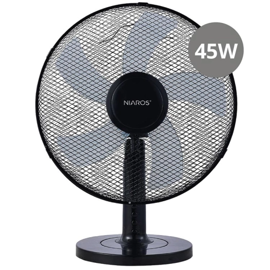 ventilateur de table garsaco macomia 45w noir ø41cm - garsaco