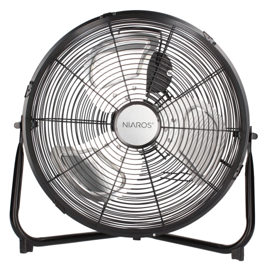 brasseur d'air gumba garsaco 40cm 70w en métal noir - garsaco
