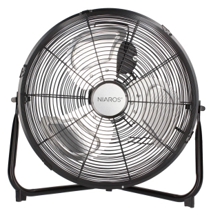 brasseur d'air gumba garsaco 40cm 70w en métal noir - garsaco