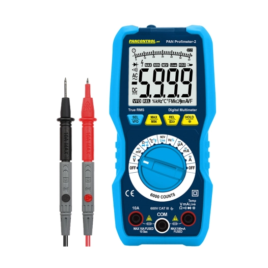 multimètre digital pan profimeter-2 cat iii 600 v.