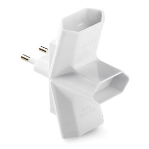 fiche triple bipolaire y 10a 250 v 2300 w broches 4 mm