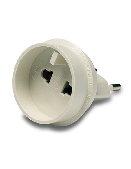adaptateur de voyage européen - universel, 10a 250 v, blanc