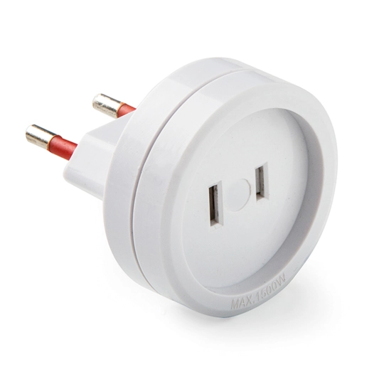 adaptateur europe-amérique, 6 à 250 v, blanc