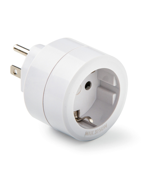 adaptateur américain vers européen, 15 à 250 v, blanc