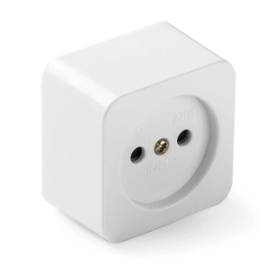 socle carré blanc 16 à 250 v