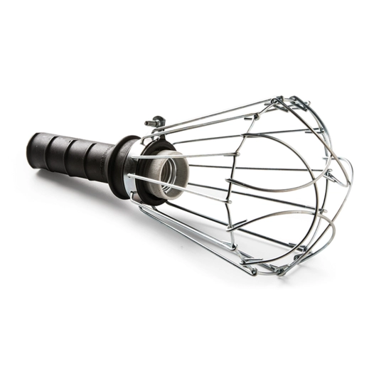 lampe baladeuse 100 w 250 v e27, poignée en caoutchouc noir