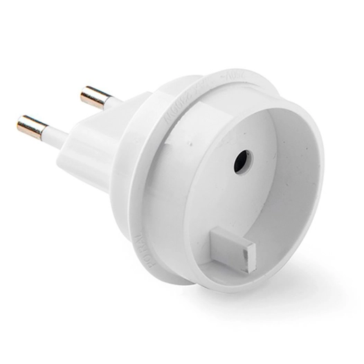 adaptateur européen universel, 10 à 250 v, broches 4 mm, blanc