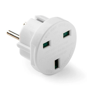 adaptateur européen - anglais, 7,2a 250 v, blanc