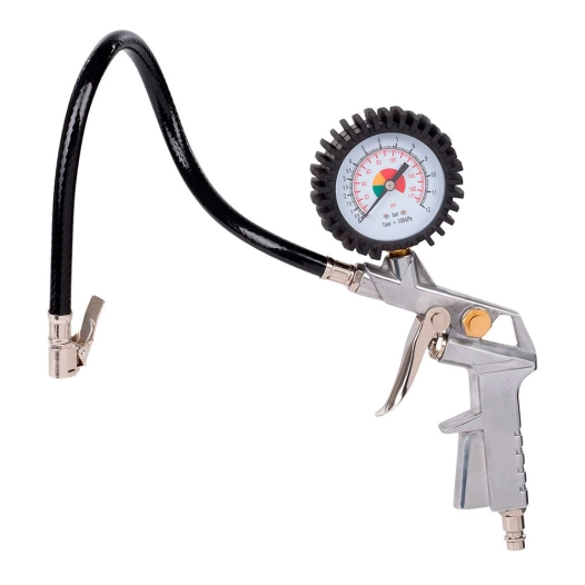 pistolet de gonflage avec manomètre