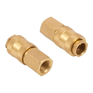 raccords rapides femelles universels en laiton, filetage ¼ po, 2 unités