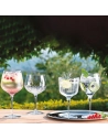 verre gin selection 4pcs- bach 60cl-roma 80,5cl - diamante 65cl - mixology 80cl - billiet - bormioli