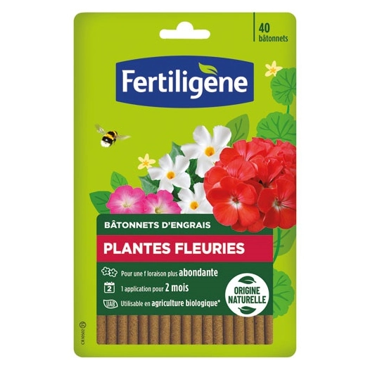 bã¢tonnets plantes fleuries uab x 40 - evergreen garden fertiligene
