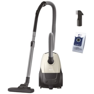 aspirateur sans sac compact 750w 77db filtre hepa sac 3l - philips domestic appliances france