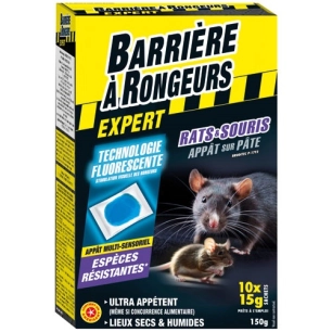 rats souris appã¢t sur pã¢te espã¨ces rã©sistances 150 g - compo france