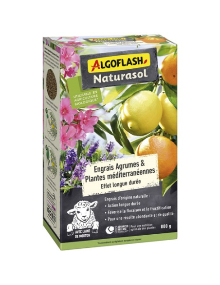 engrais agrumes et plantes mã©diterranã©ennes uab 800 g - compo france