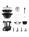 prã©paration culinaire multifonction - 3,5 l - 500 w + cuisson 1000 w - balance intã©grã©e - 10 vitesses - noir/inox - naturamix