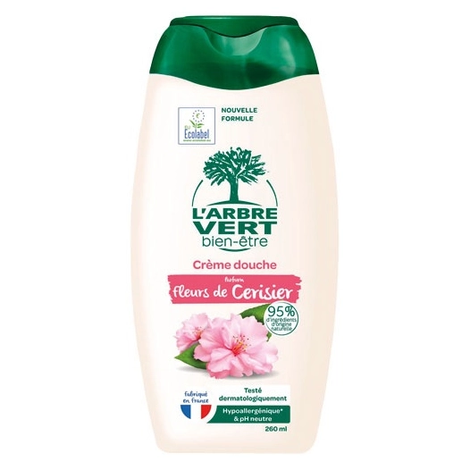 arbre vert douche fleurs de cerisier 260 ml - sodalis