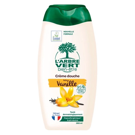 arbre vert douche vanille 260 ml - sodalis