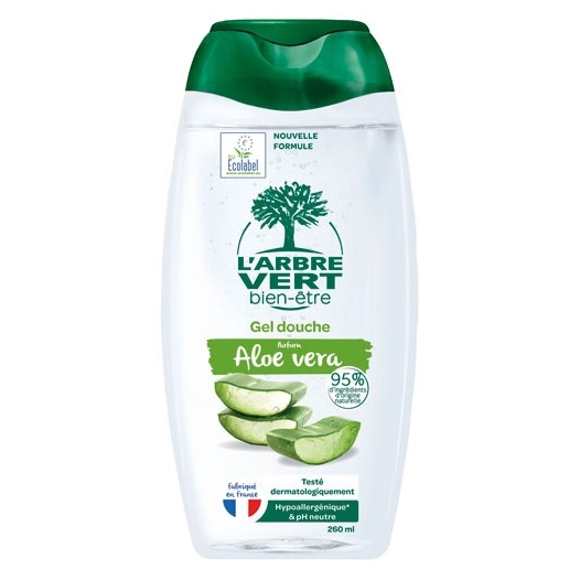 arbre vert douche aloe vera 260 ml - sodalis