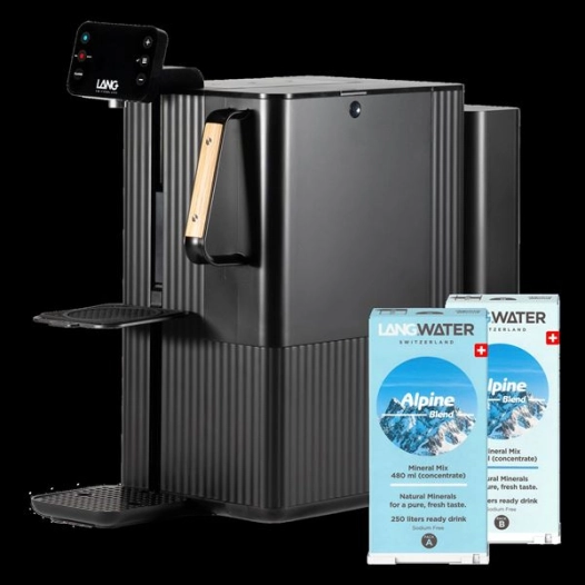 langwater purificateur d'eau & minã©ralisation thewell 2 - noir mat - lang beverages sa
