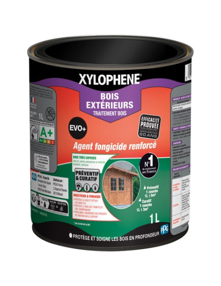 Xylophène Traitement Bois Extérieurs SP Évo 1 Litre | Insectes & Champignons