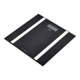 pèse-personne avec analyseur corporel noir, maximum 180 kg