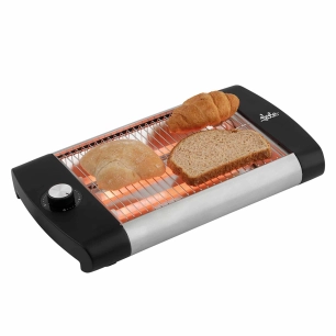 grille-pain horizontal 600 w, inox-noir
