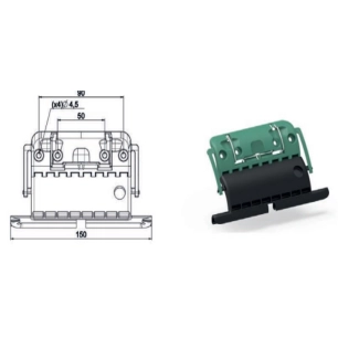 Verrou Clicksur 2 Maillons 14Mm Technologie Radio RTS Haute Portée - ZURFLUH FELLER