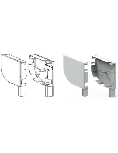 Paire De Joue Alu Zf Rond 150 Gris 7035 Qualité Professionnelle Garantie - ZURFLUH FELLER