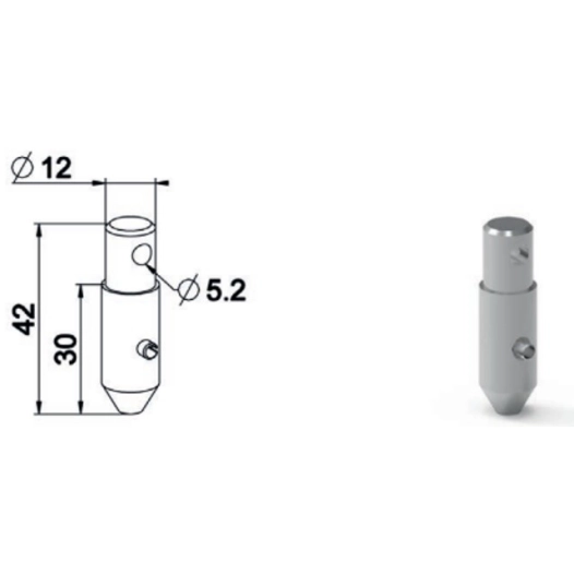 Manchon D12 To Decrochable Technologie Radio RTS Haute Portée - ZURFLUH FELLER