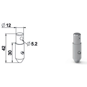 Manchon D12 To Decrochable Technologie Radio RTS Haute Portée - ZURFLUH FELLER