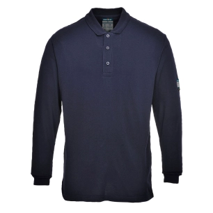 polo manches longues modaflame - taille 5xl - marine - portwest