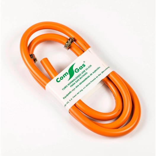 kit tuyau butane 1,5 m + 2 colliers de serrage