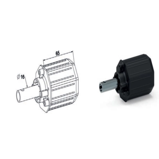 Embout Octo 60 Crabot + Tube D16 L90 Technologie Radio RTS Haute Portée - ZURFLUH FELLER