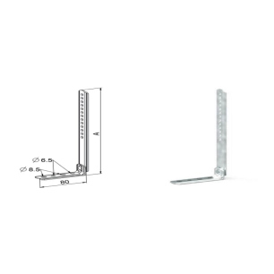 1 Jambe De Force 80 X 200 Galva Technologie Radio RTS Haute Portée - ZURFLUH FELLER